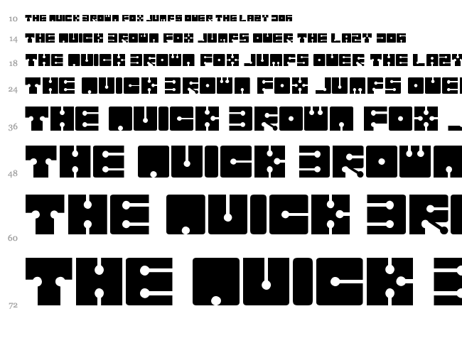 Sistema font waterfall